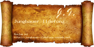 Jungbauer Ildefonz névjegykártya